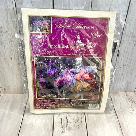 Sweet Dreams by Lisa Jane Embellished Cross Stitch Pre Printed Design - Picture 6 of 7